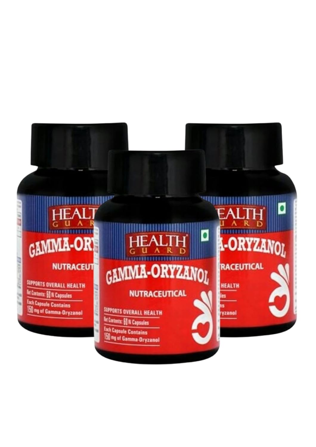 RCM Gamma-Oryzanol Nutraceutical Capsules,60 Count, Rice Bran Extract (Pack Of 3)